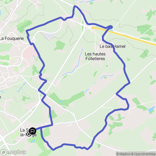 La Selle-la-Forge : carte du parcours de randonnée - France