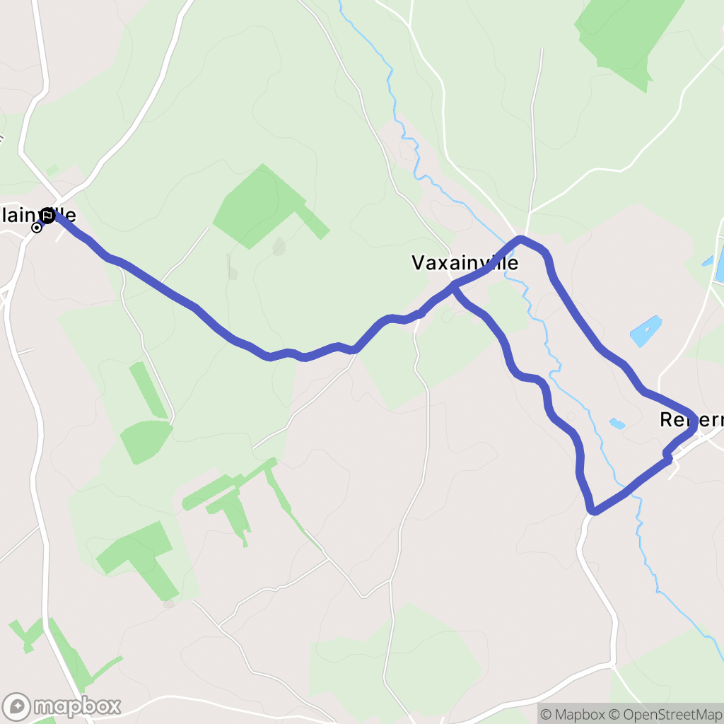 Hablainville : carte du parcours de randonnée - France