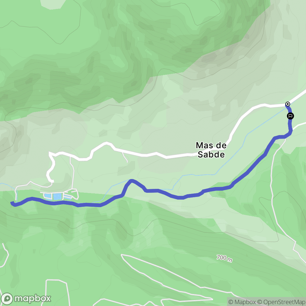 Nant : carte du parcours de randonnée - France