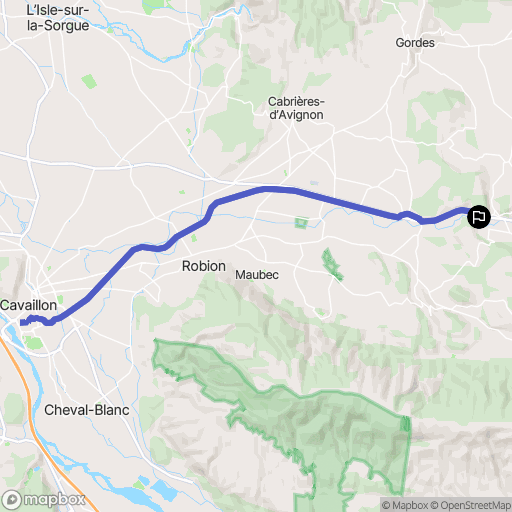 Goult : carte du parcours de randonnée - France