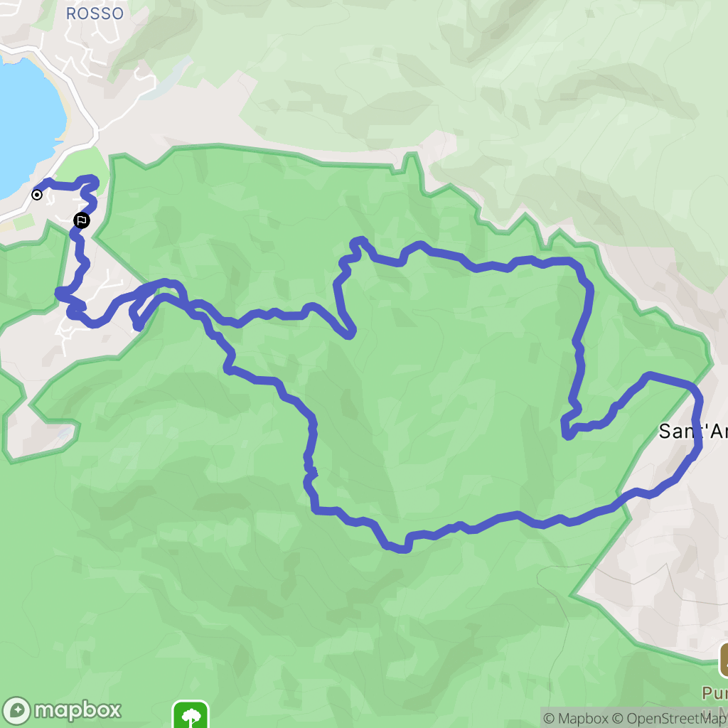 Pietrosella : carte du parcours de randonnée - France