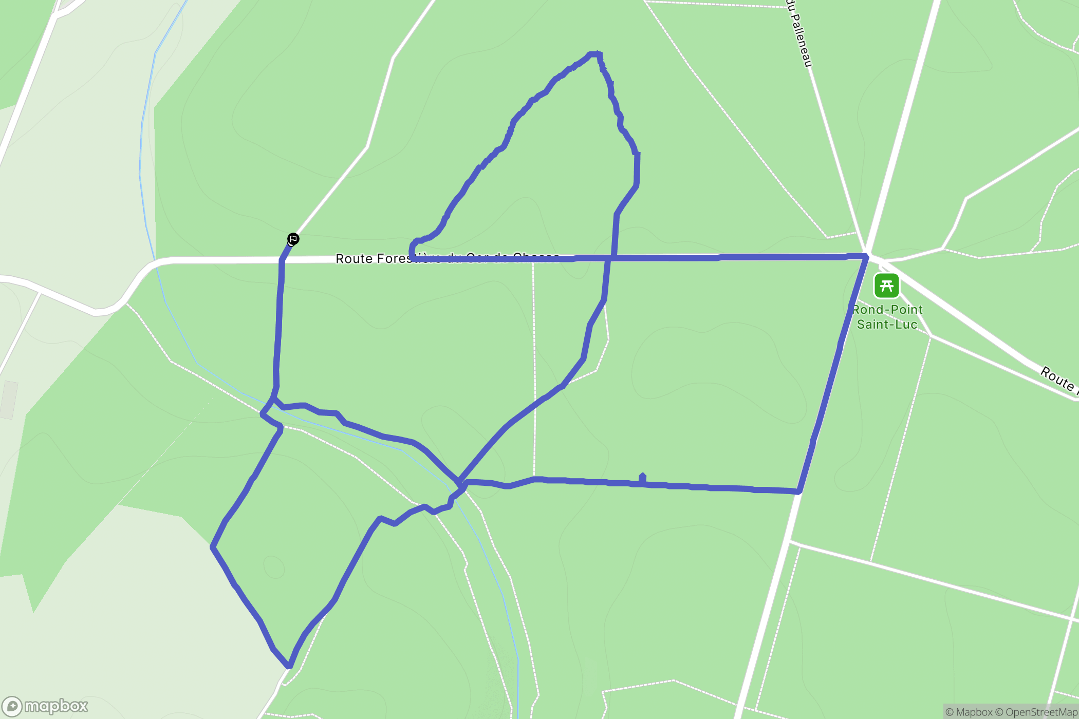 Pissotte : carte du parcours de randonnée - France