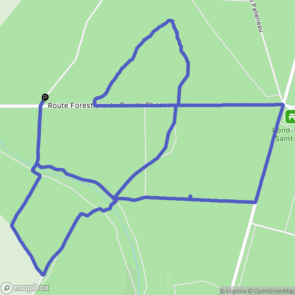 Pissotte : carte du parcours de randonnée - France