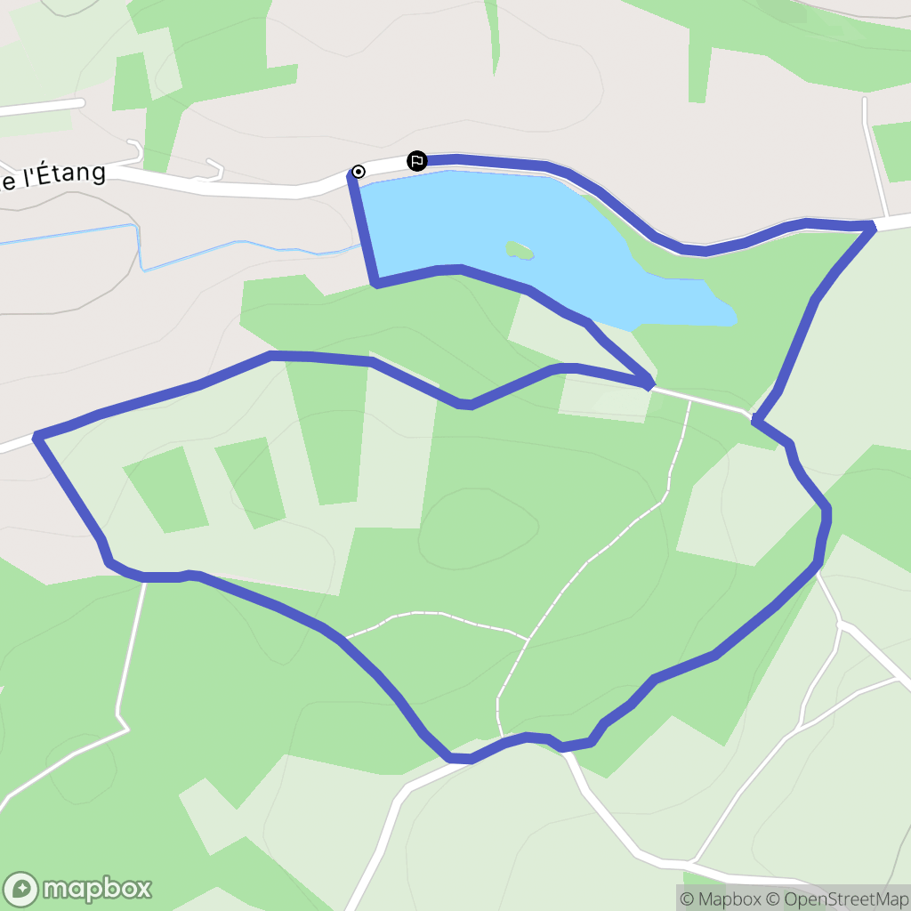 Valencogne : carte du parcours de randonnée - France
