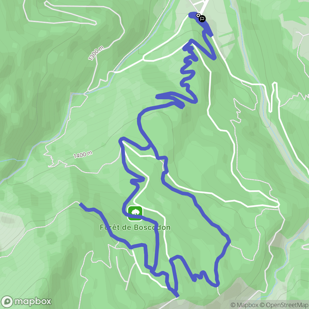 Crots : carte du parcours de randonnée - France