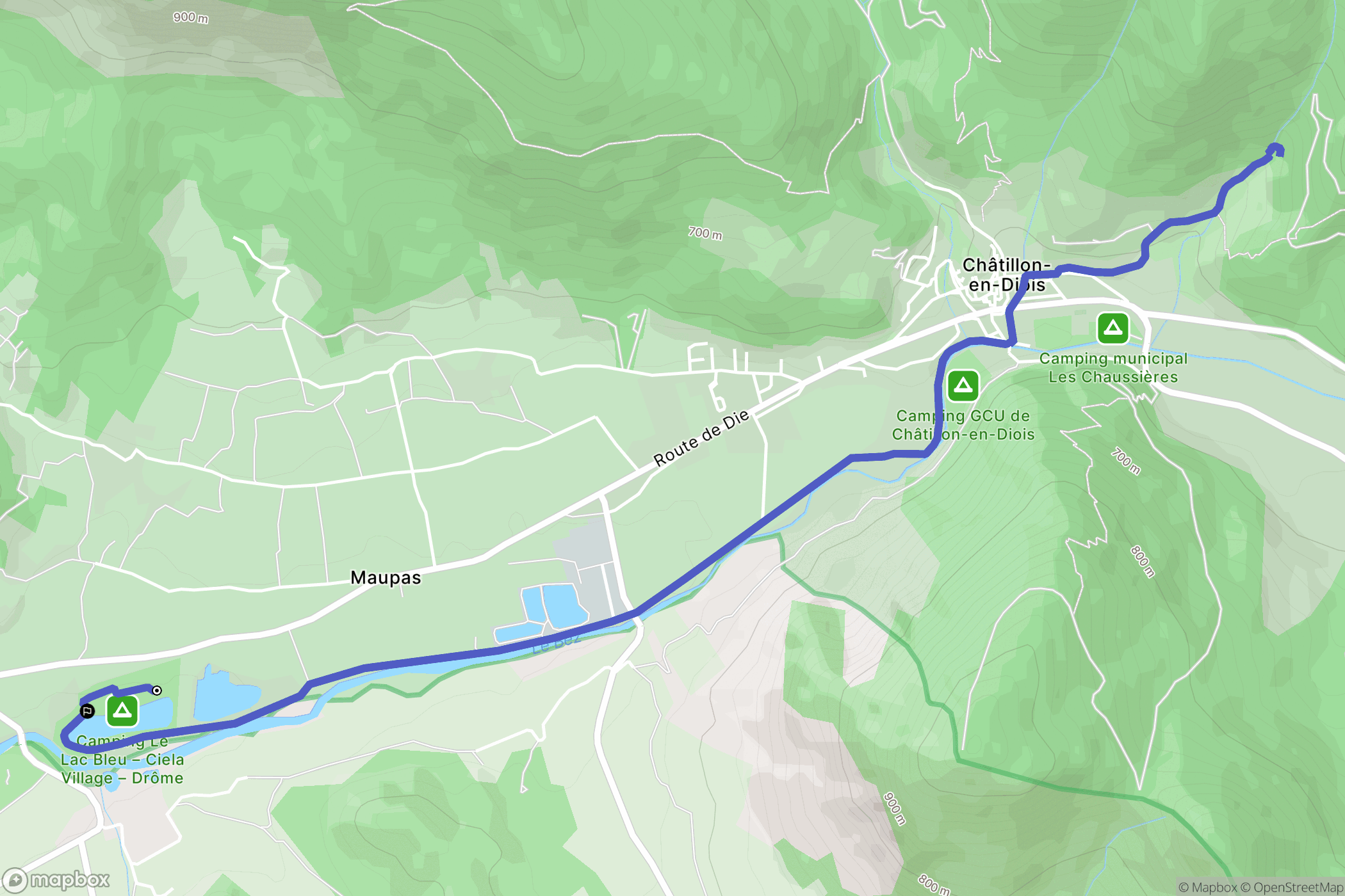 Châtillon-en-Diois: routekaart voor buitenactiviteiten - France