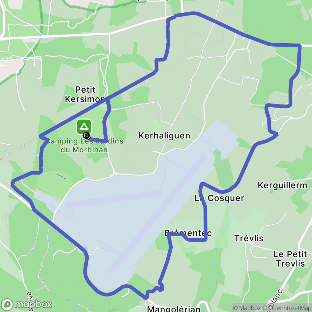 Monterblanc : carte du parcours de randonnée - France