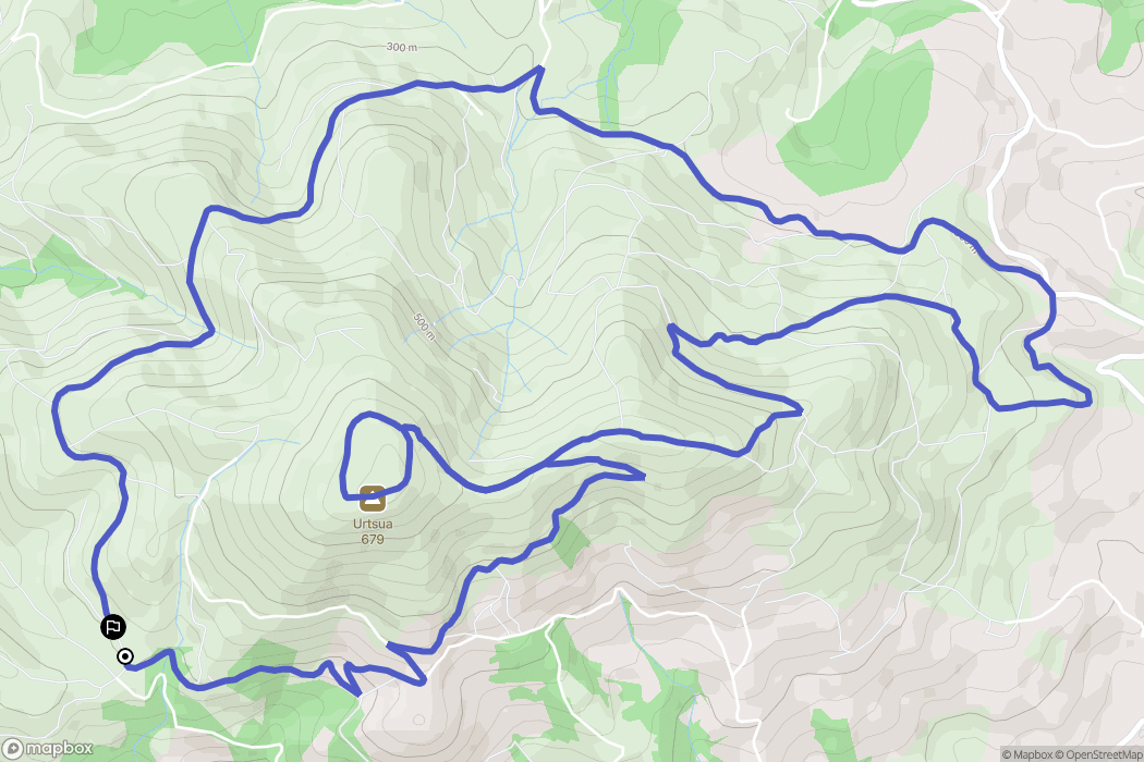 Macaye : carte du parcours de randonnée - France