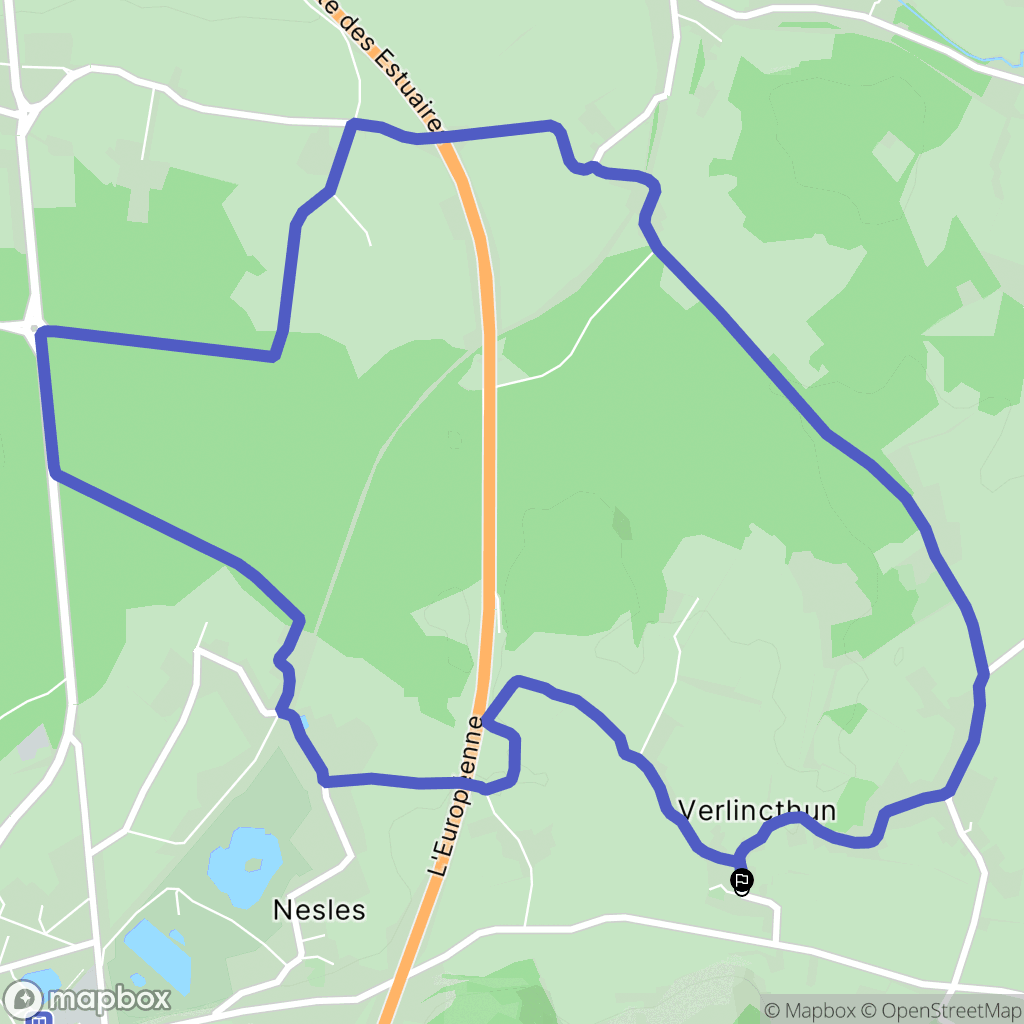 Verlincthun : carte du parcours de randonnée - France