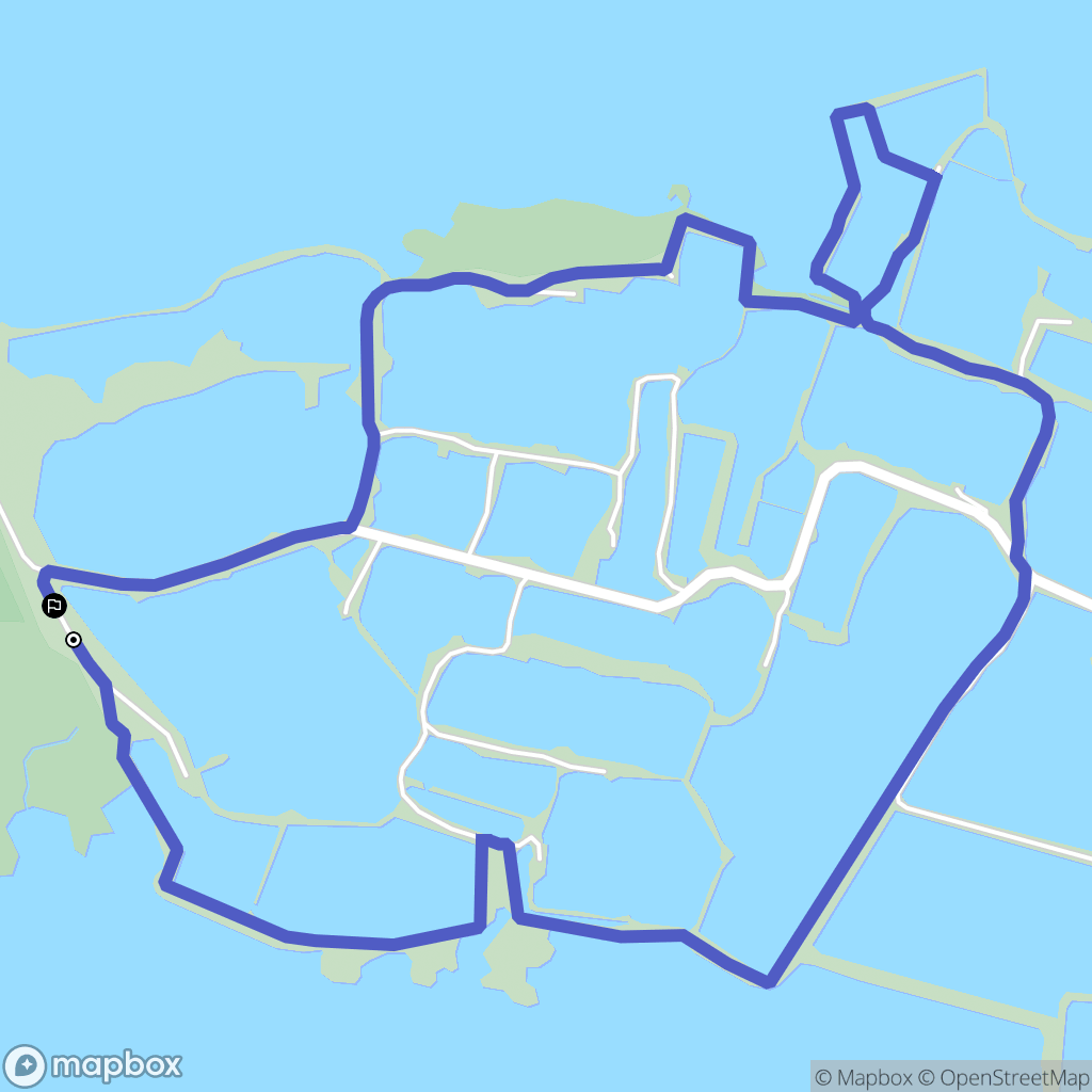 Guérande : carte du parcours de randonnée - France