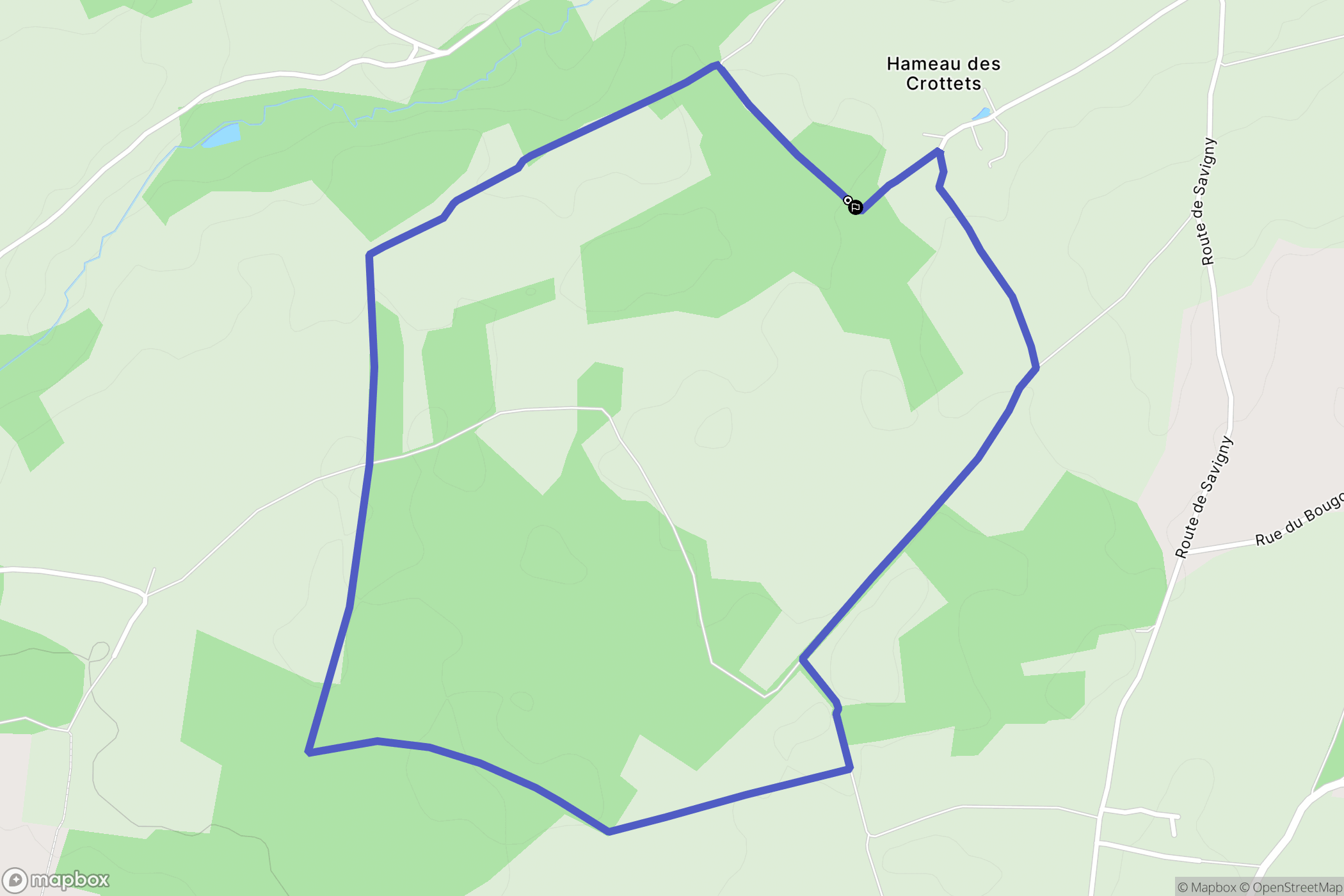 Beaulieu-sur-Loire : carte du parcours de randonnée - France
