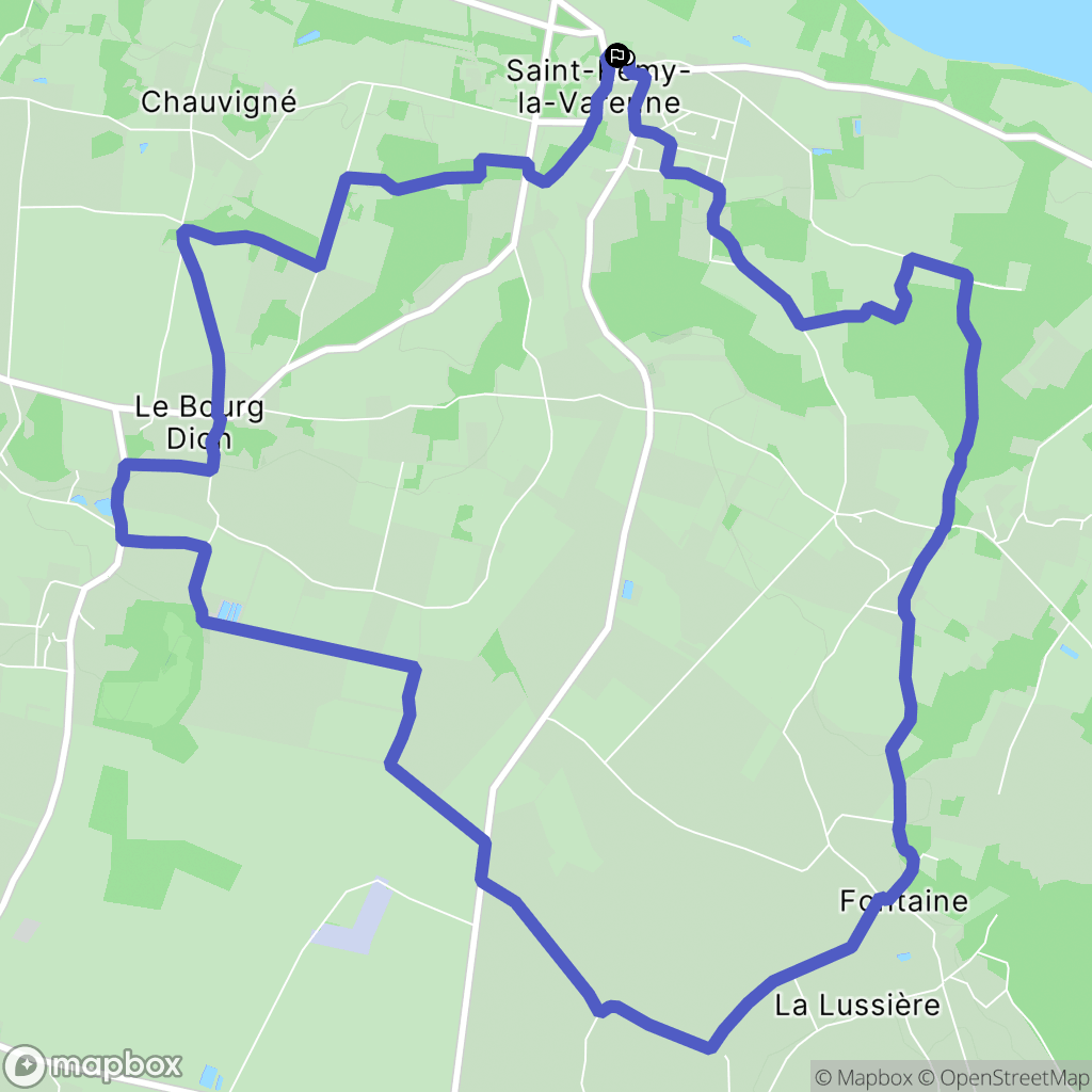 Brissac-Loire-Aubance : carte du parcours de randonnée - France