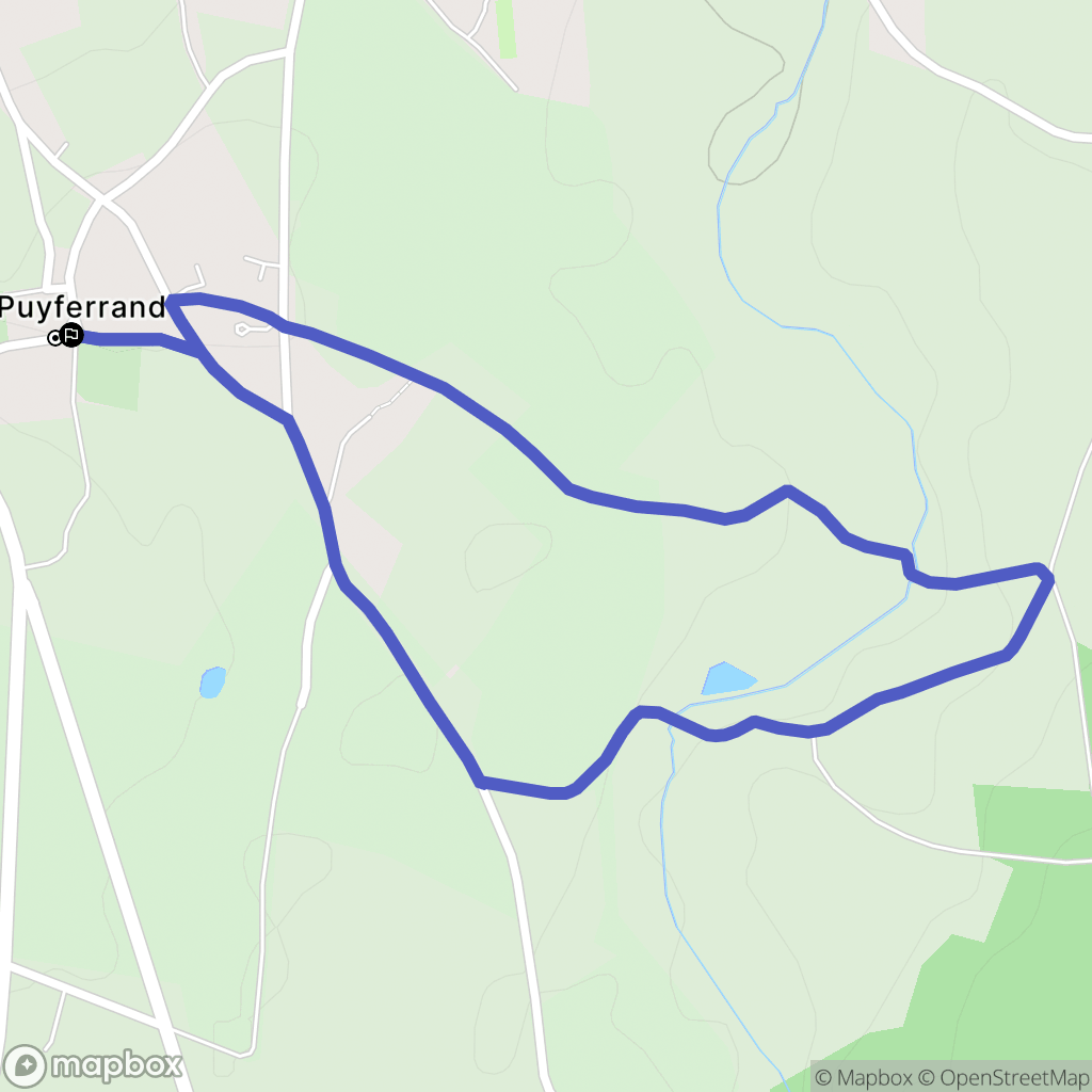 Le Chatelet : carte du parcours de randonnée - France