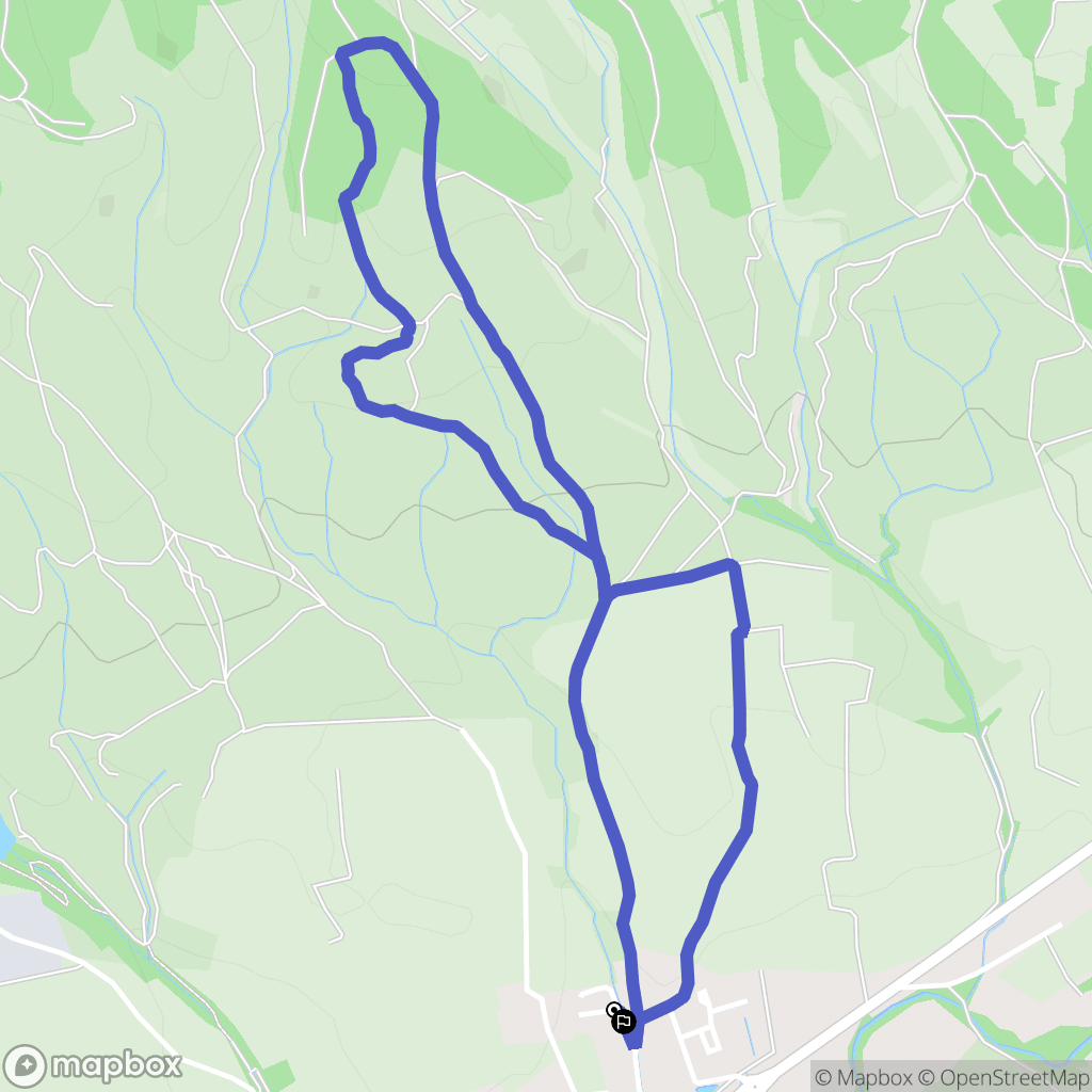Villegly : carte du parcours de randonnée - France