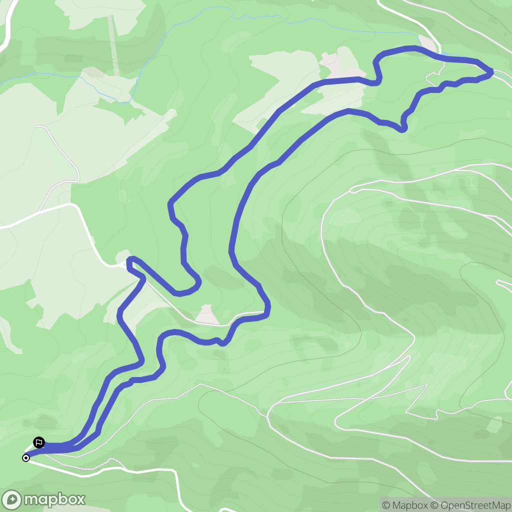 Saint-Dié-des-Vosges : carte du parcours de randonnée - France