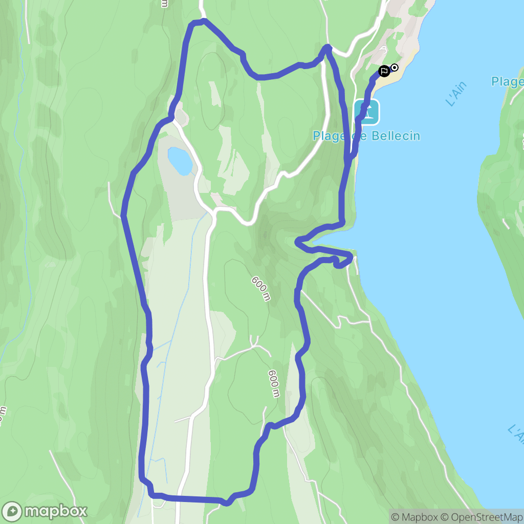 Orgelet : carte du parcours de randonnée - France