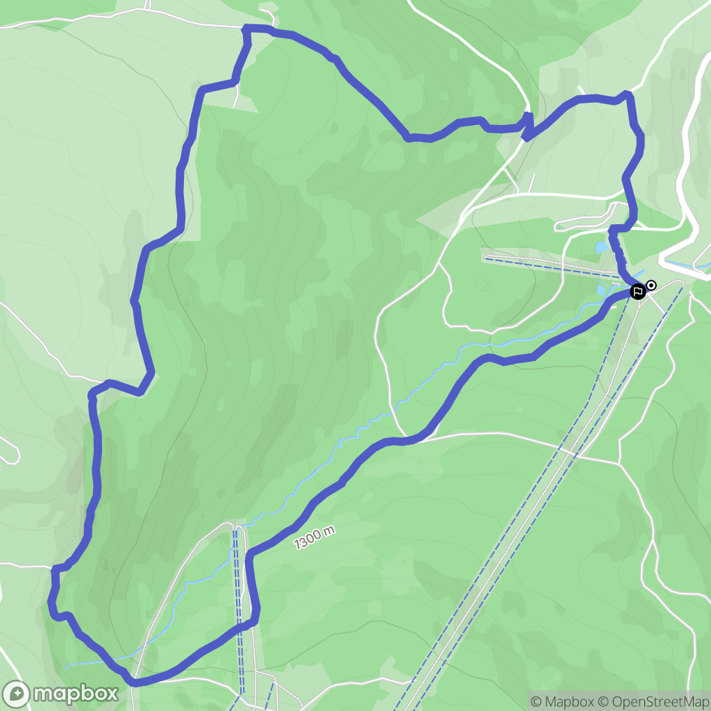 Chalmazel-Jeansagnière : carte du parcours de randonnée - France