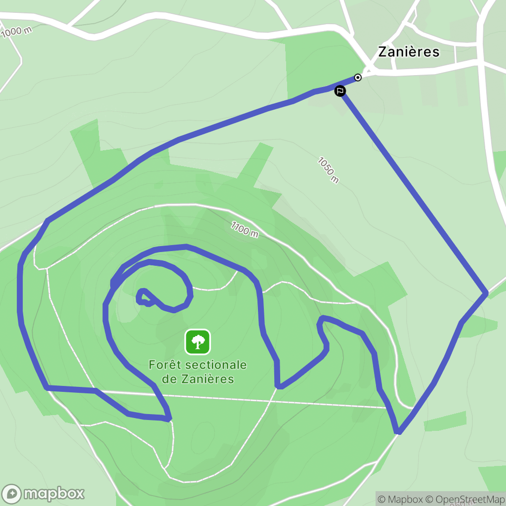 Saulzet-le-Froid : carte du parcours de randonnée - France