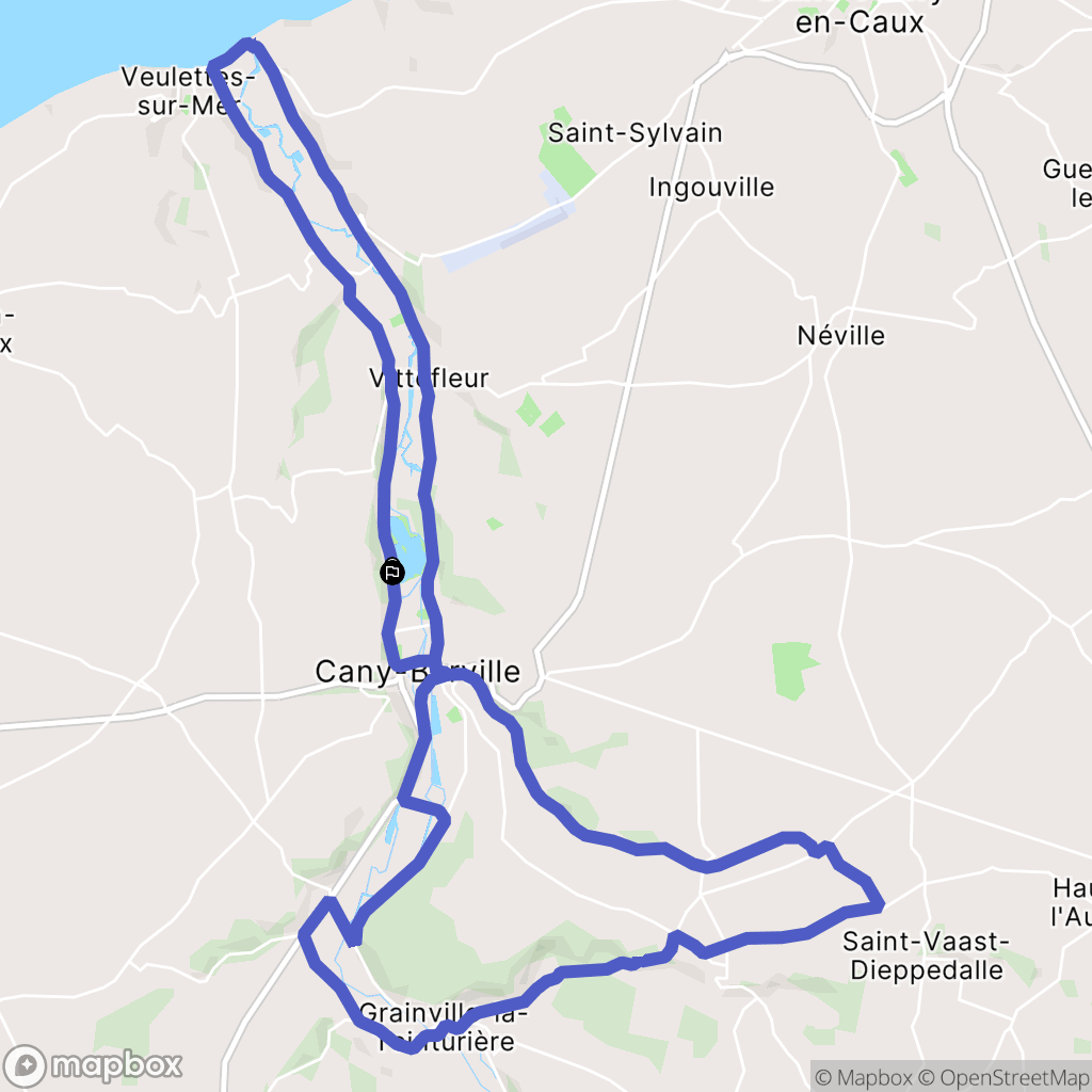 Clasville : carte du parcours de randonnée - France