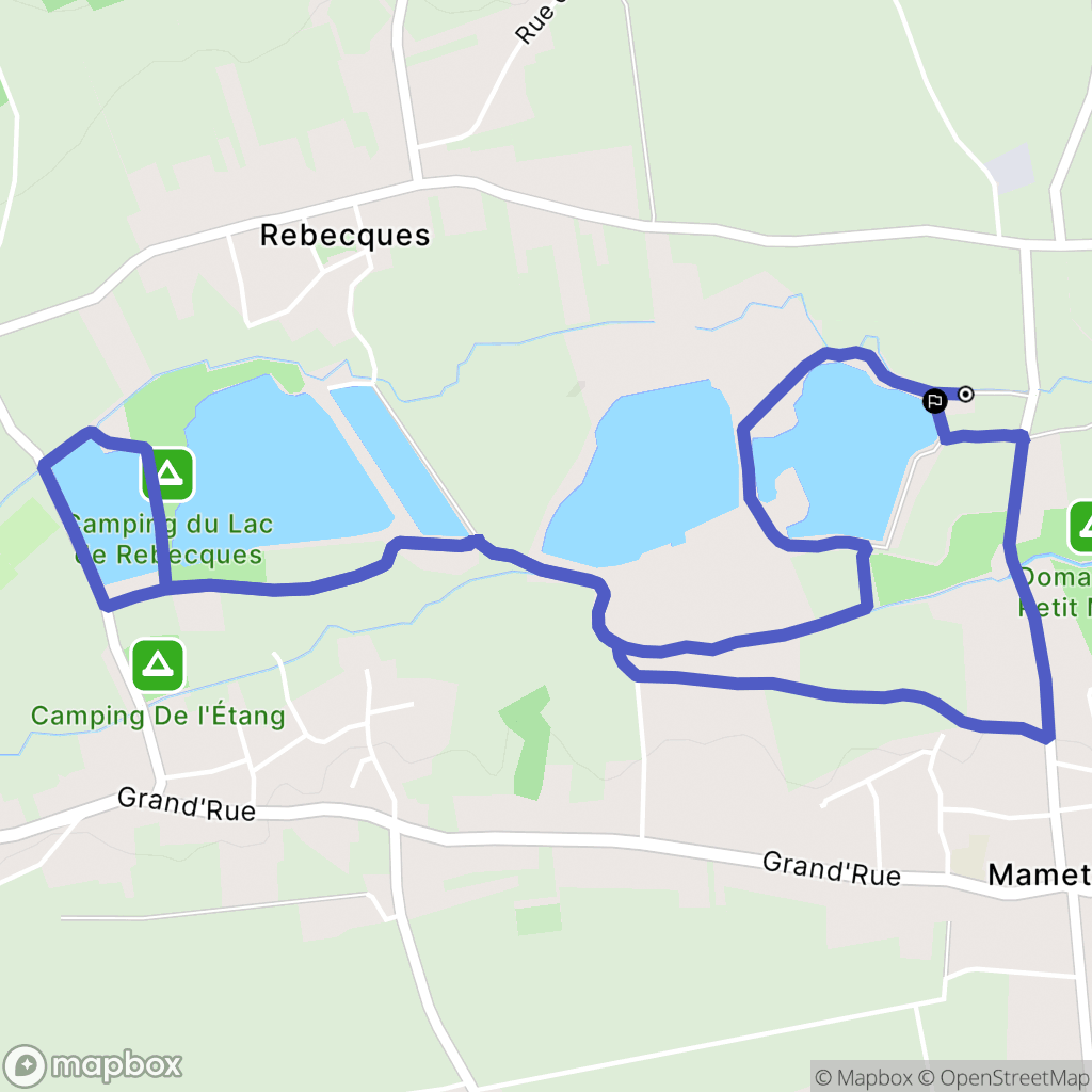 Mametz : carte du parcours de randonnée - France