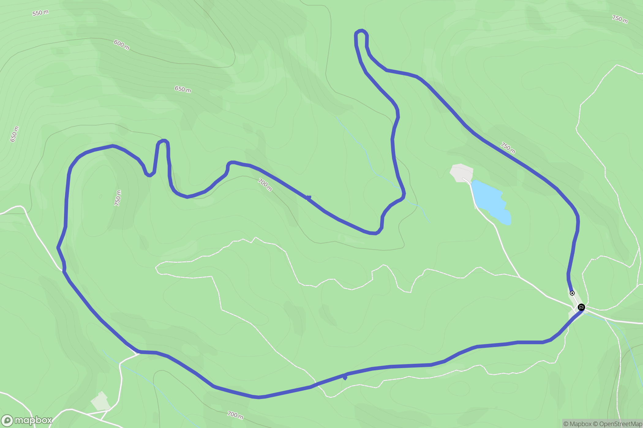 Cleurie : carte du parcours de randonnée - France