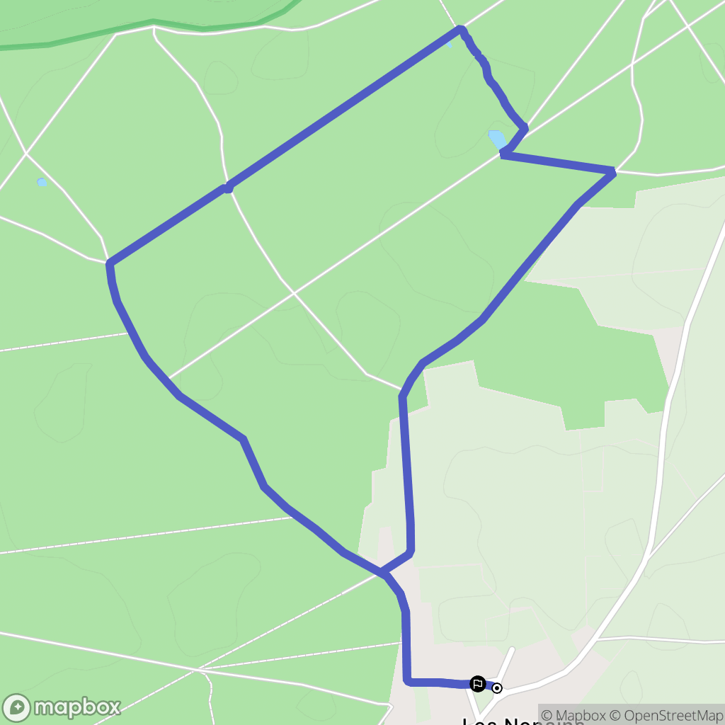 Rouvres : carte du parcours de randonnée - France