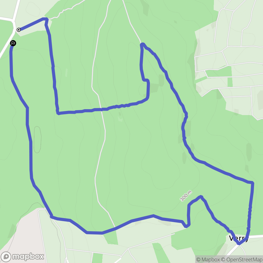 Sancerre : carte du parcours de randonnée - France