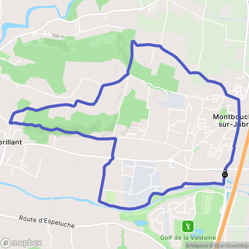 Montboucher-sur-Jabron : carte du parcours de randonnée - France