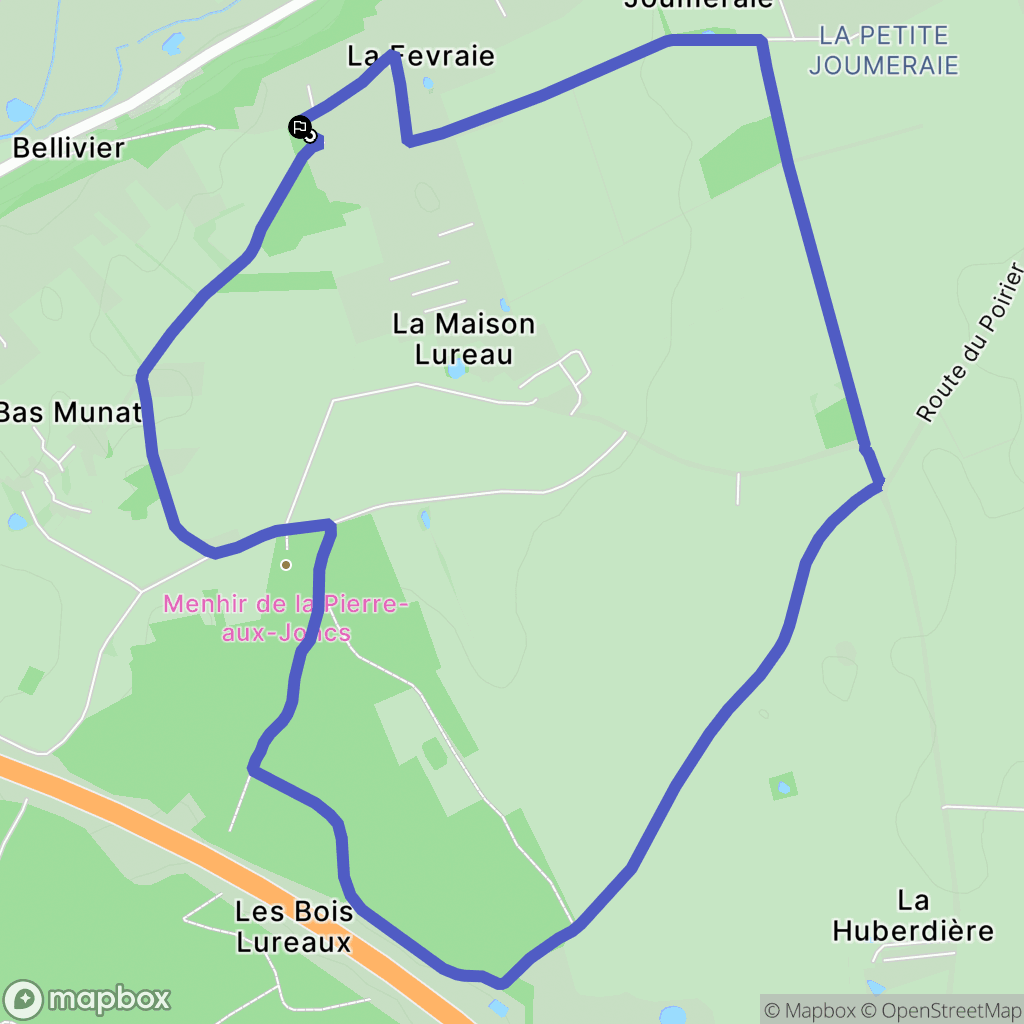Villandry : carte du parcours de randonnée - France