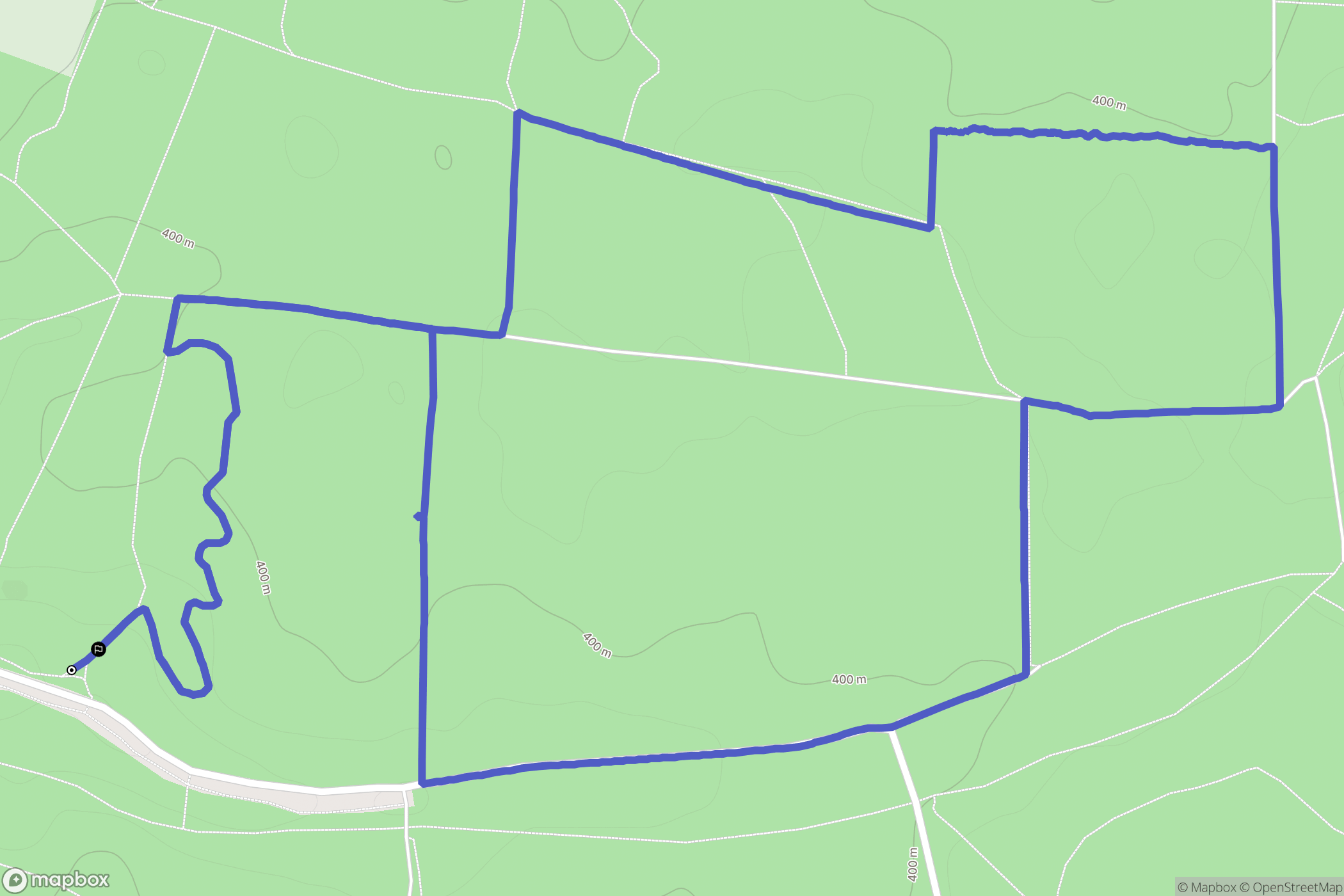 Étupes : carte du parcours de randonnée - France
