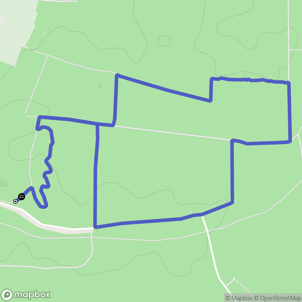 Étupes : carte du parcours de randonnée - France