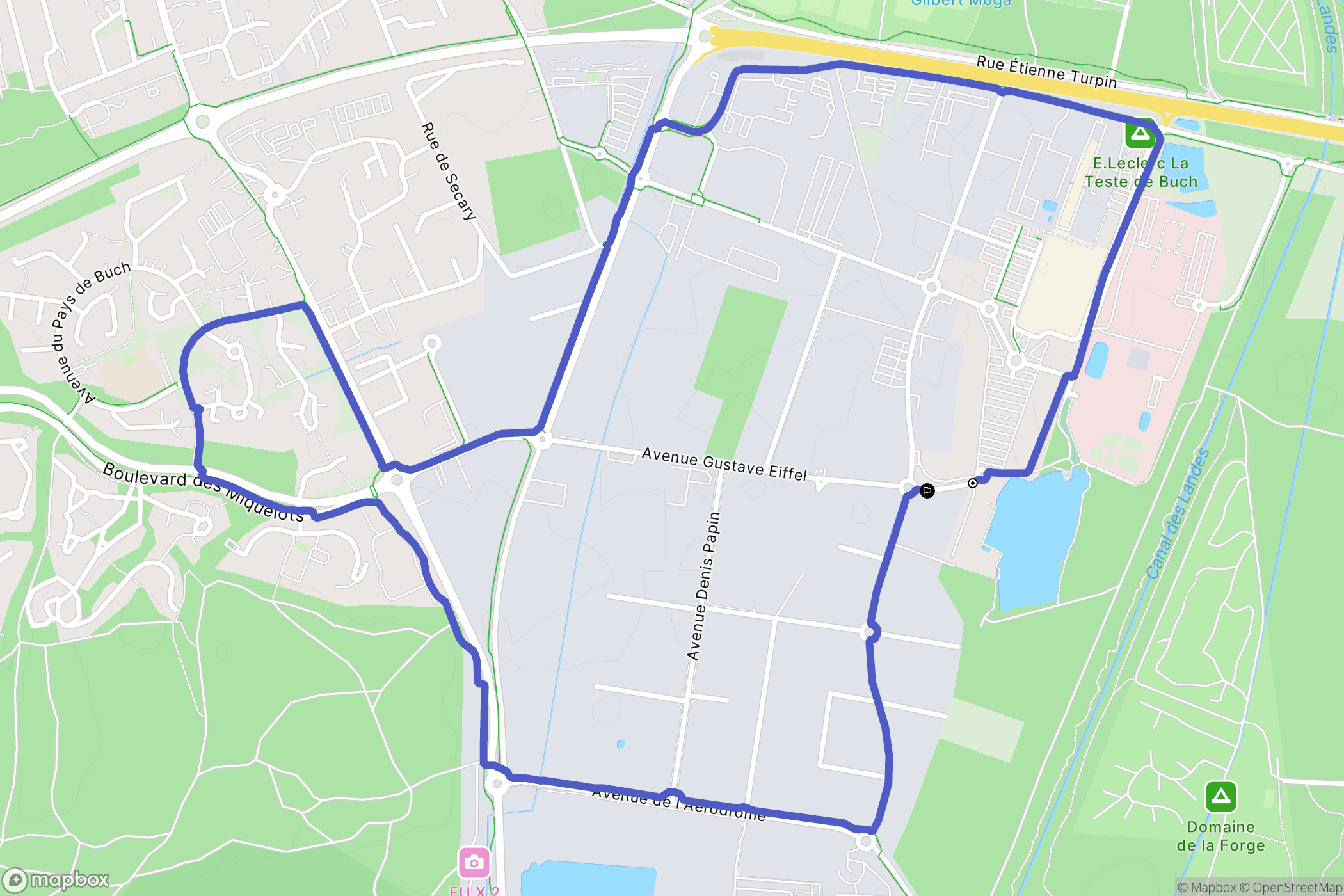 La Teste-de-Buch : carte du parcours de randonnée - France