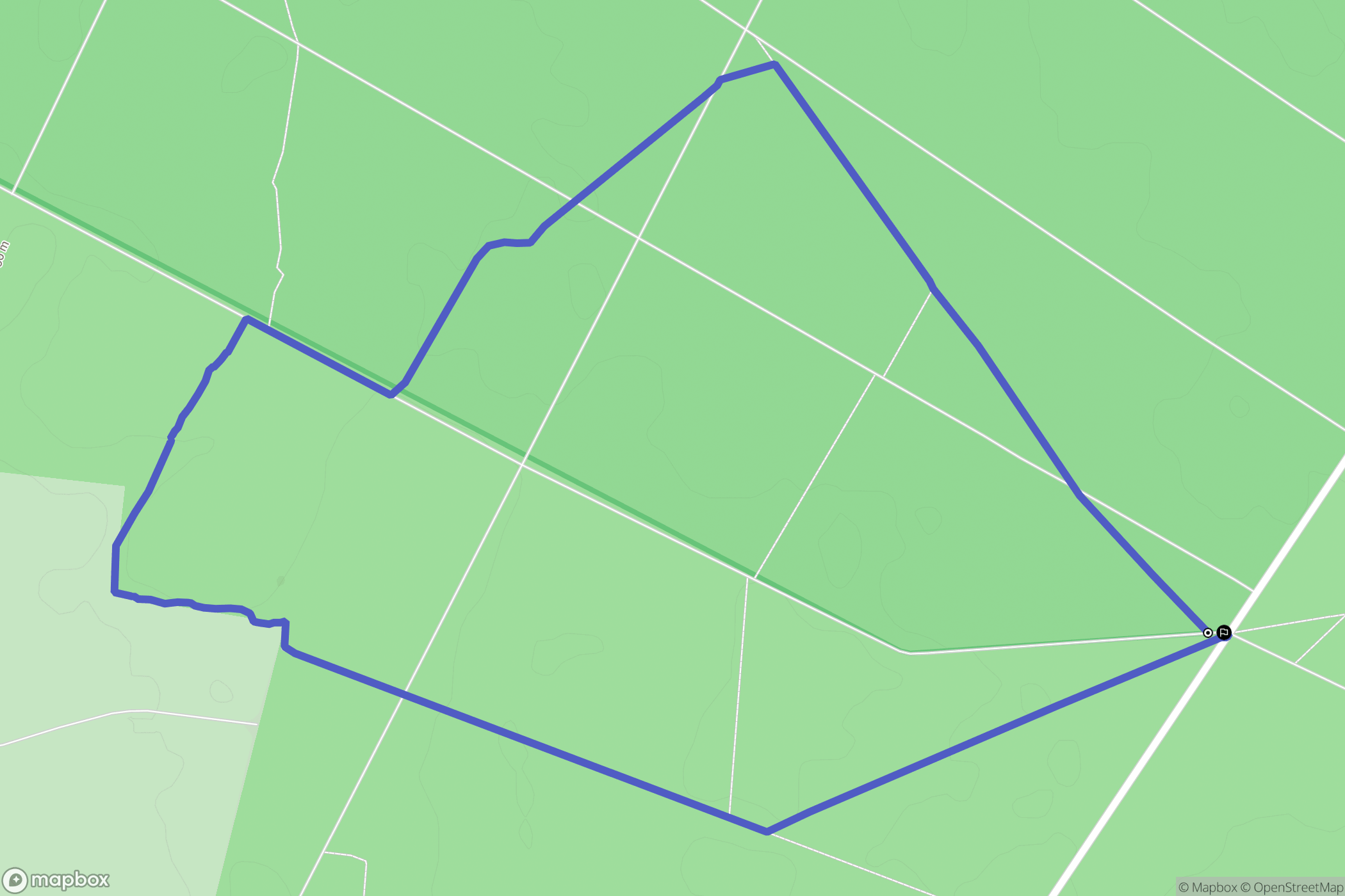 Crécy-en-Ponthieu : carte du parcours de randonnée - France