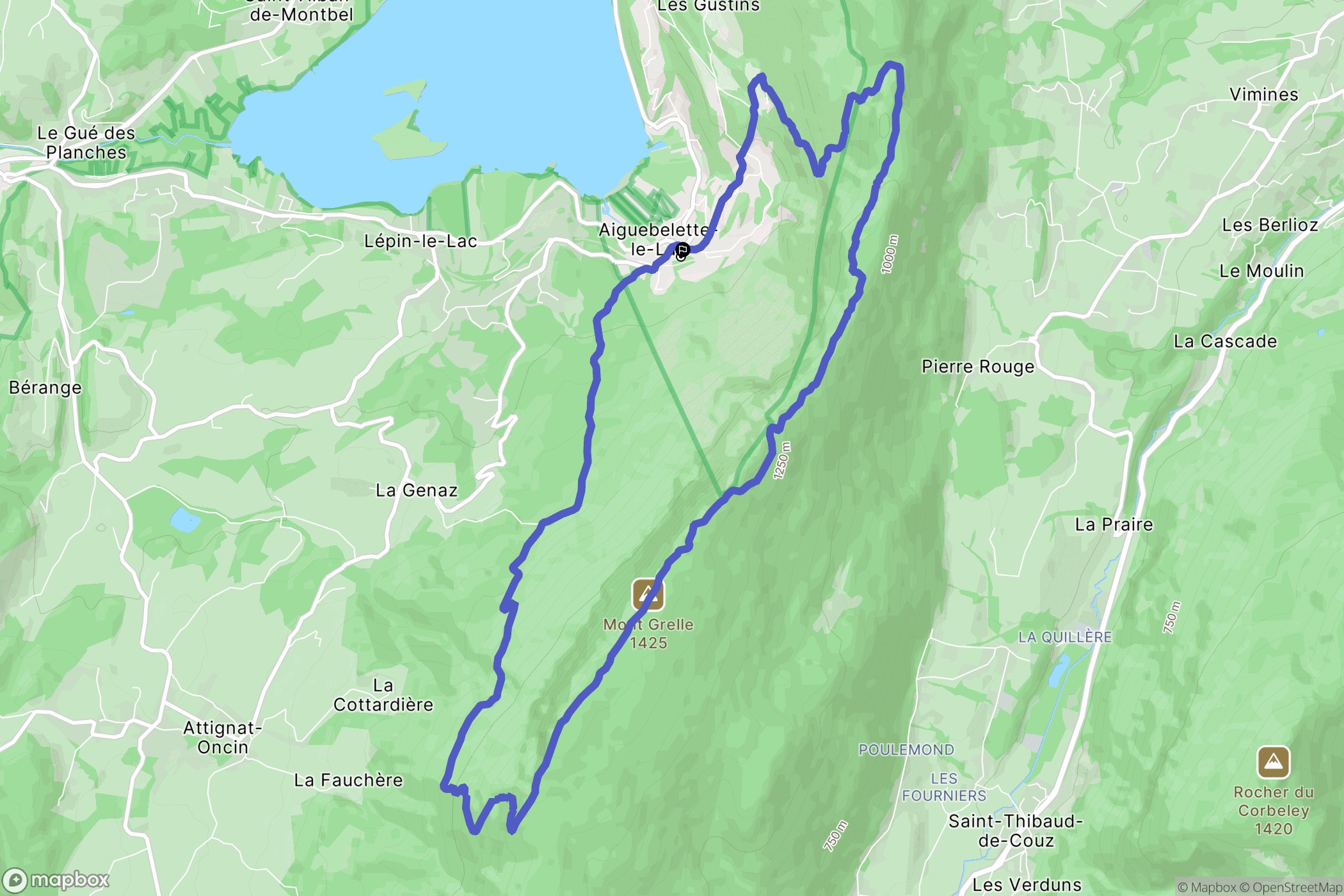 Aiguebelette-le-Lac: routekaart voor buitenactiviteiten - France