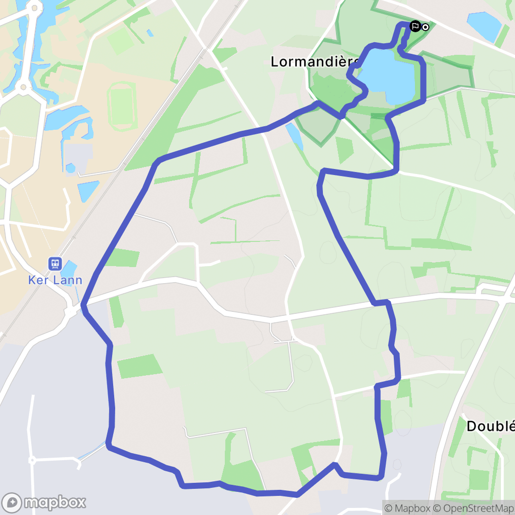 Chartres-de-Bretagne : carte du parcours de randonnée - France