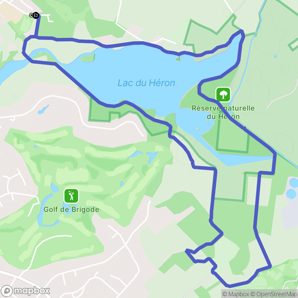 Villeneuve-d'Ascq : carte du parcours de randonnée - France