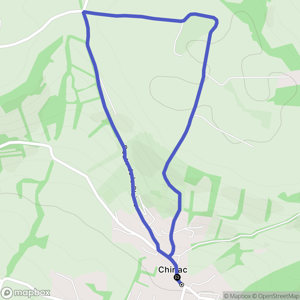 Rosières : carte du parcours de randonnée - France