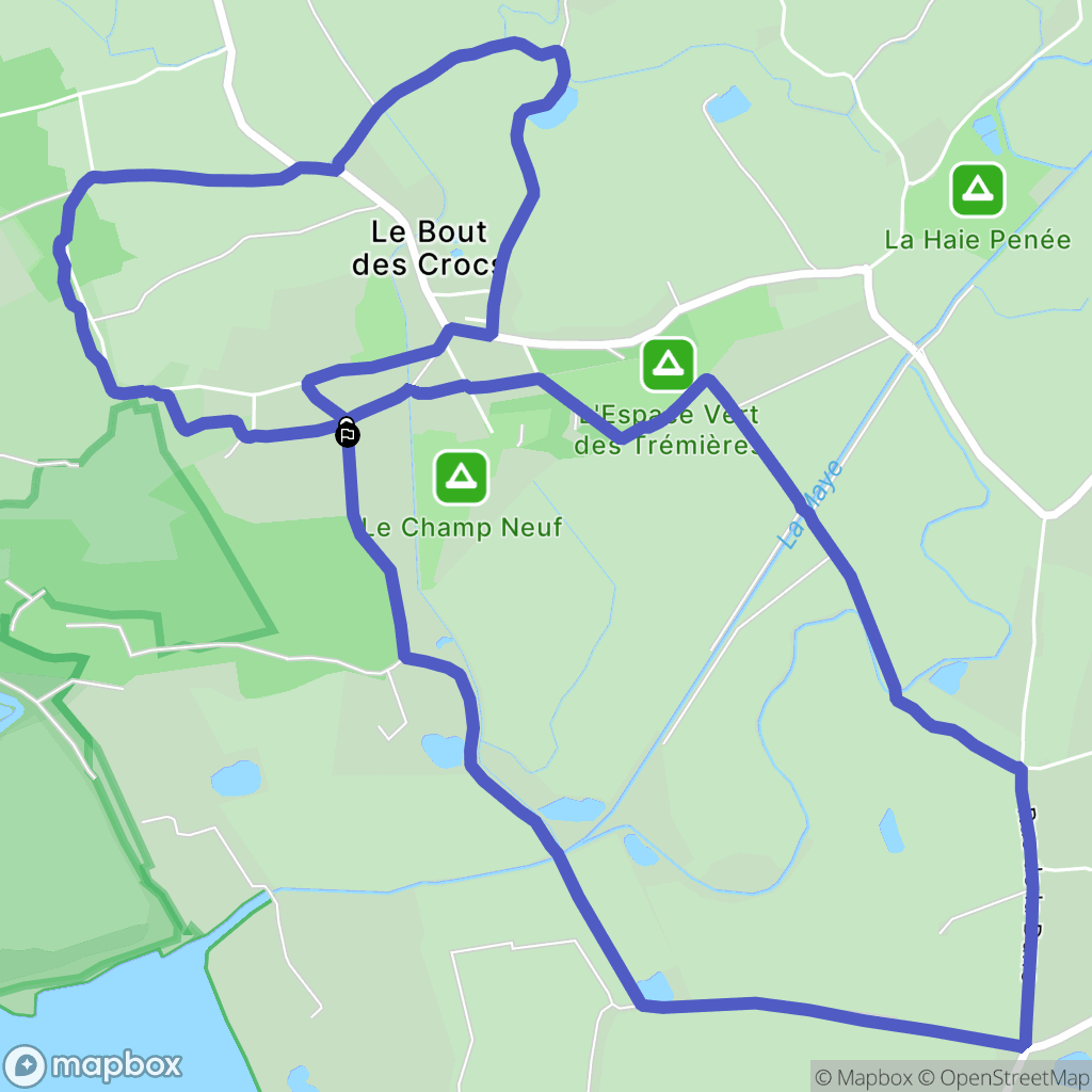 Saint-Quentin-en-Tourmont : carte du parcours de randonnée - France