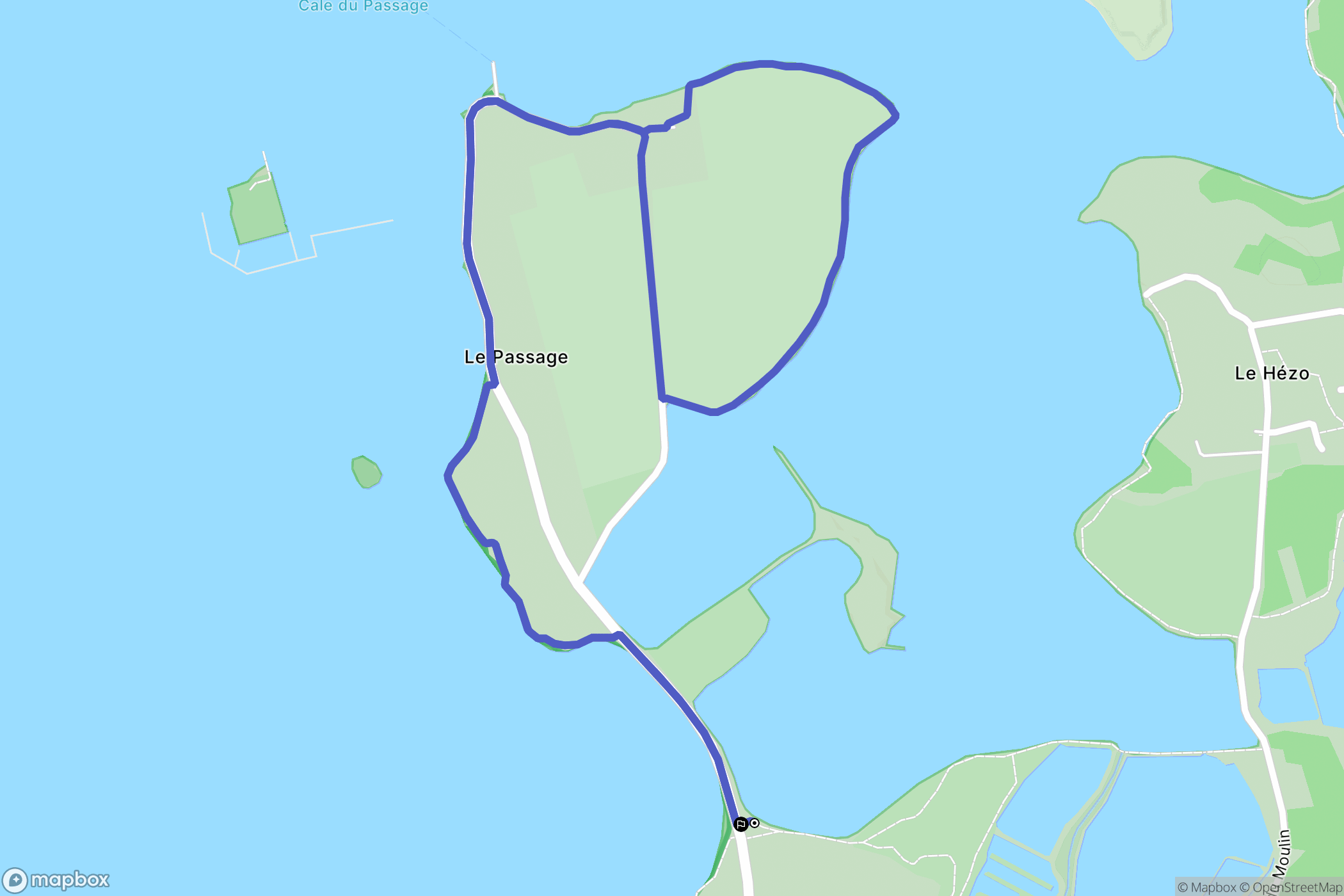 Saint Armel : carte du parcours de randonnée - France