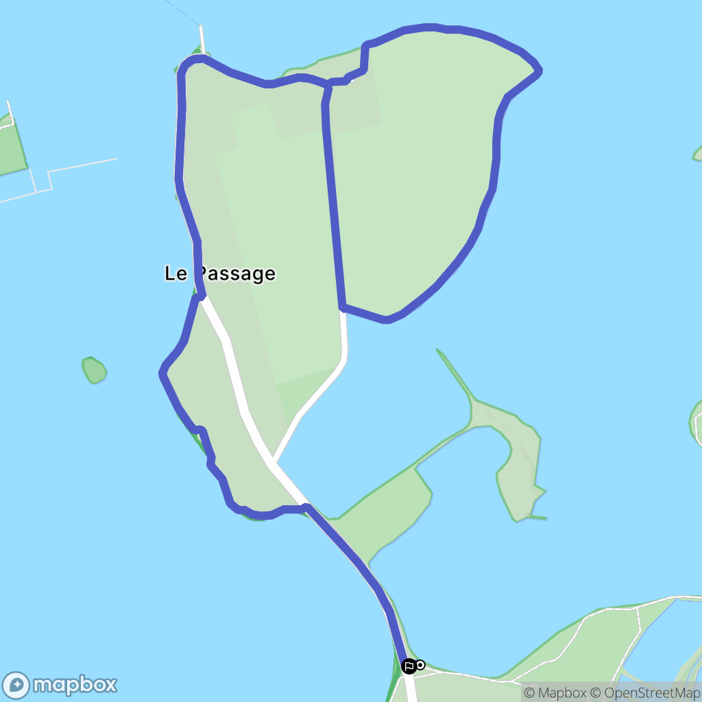 Saint Armel : carte du parcours de randonnée - France