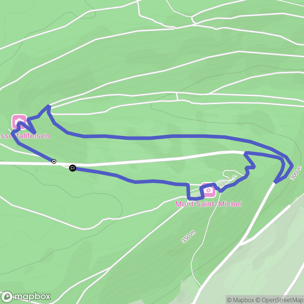Saint-Jean-Saverne : carte du parcours de randonnée - France