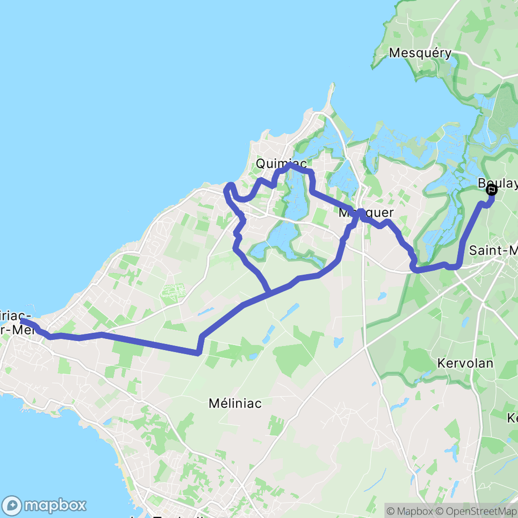 Saint-Molf : carte du parcours de randonnée - France
