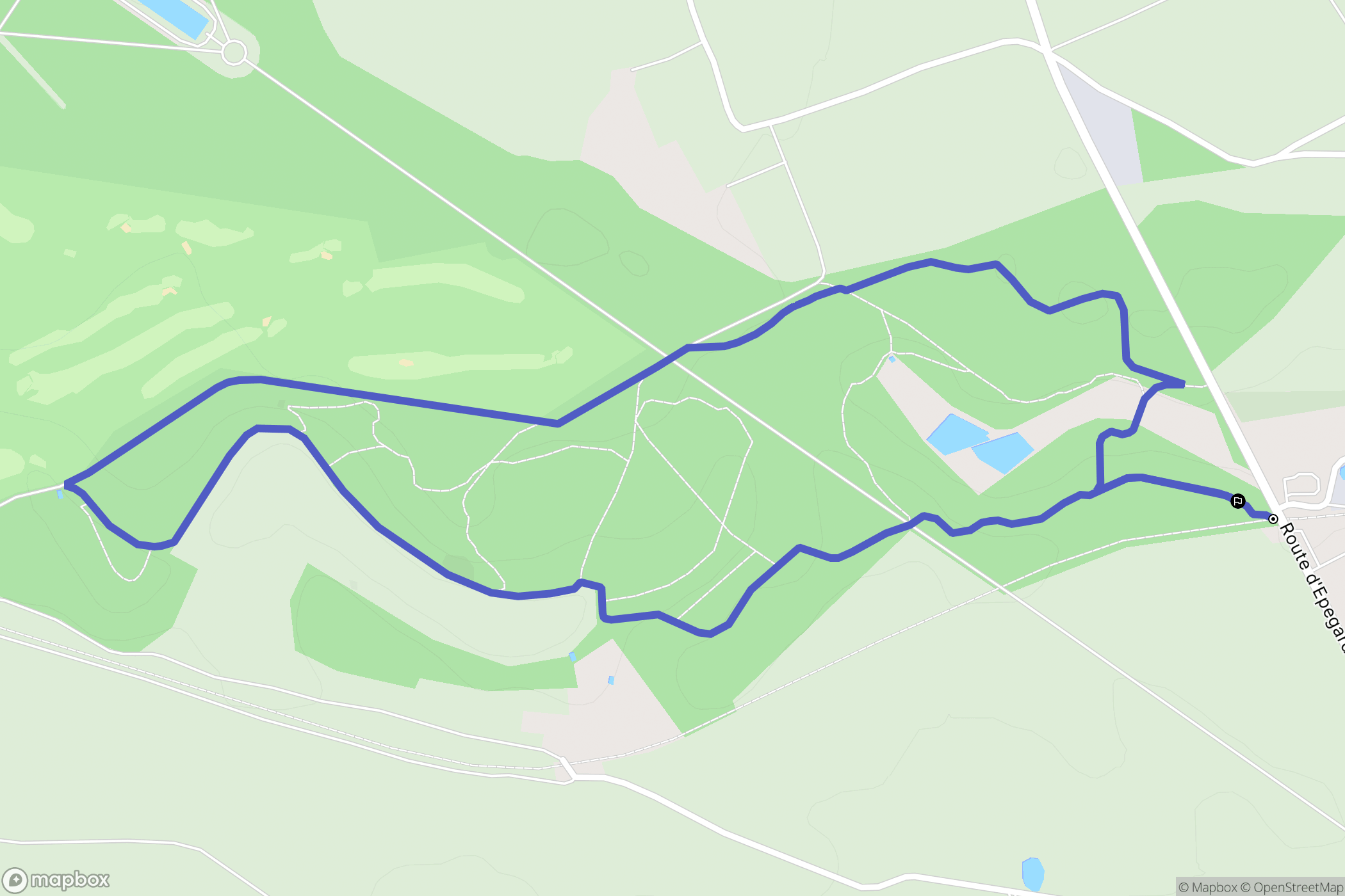 Le Neubourg : carte du parcours de randonnée - France