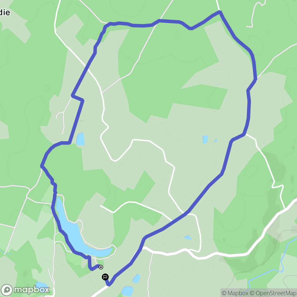 Nontron : carte du parcours de randonnée - France