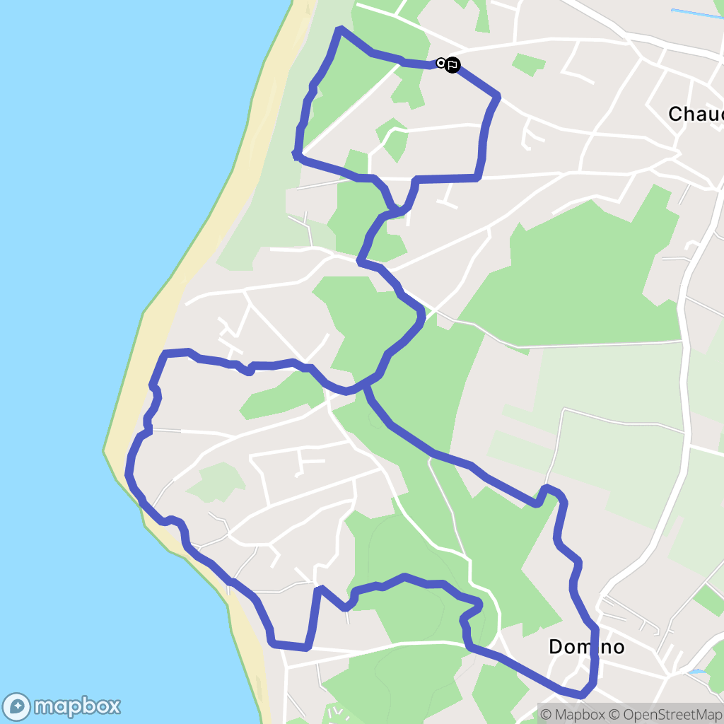 Saint-Georges-d'Oléron : carte du parcours de randonnée - France