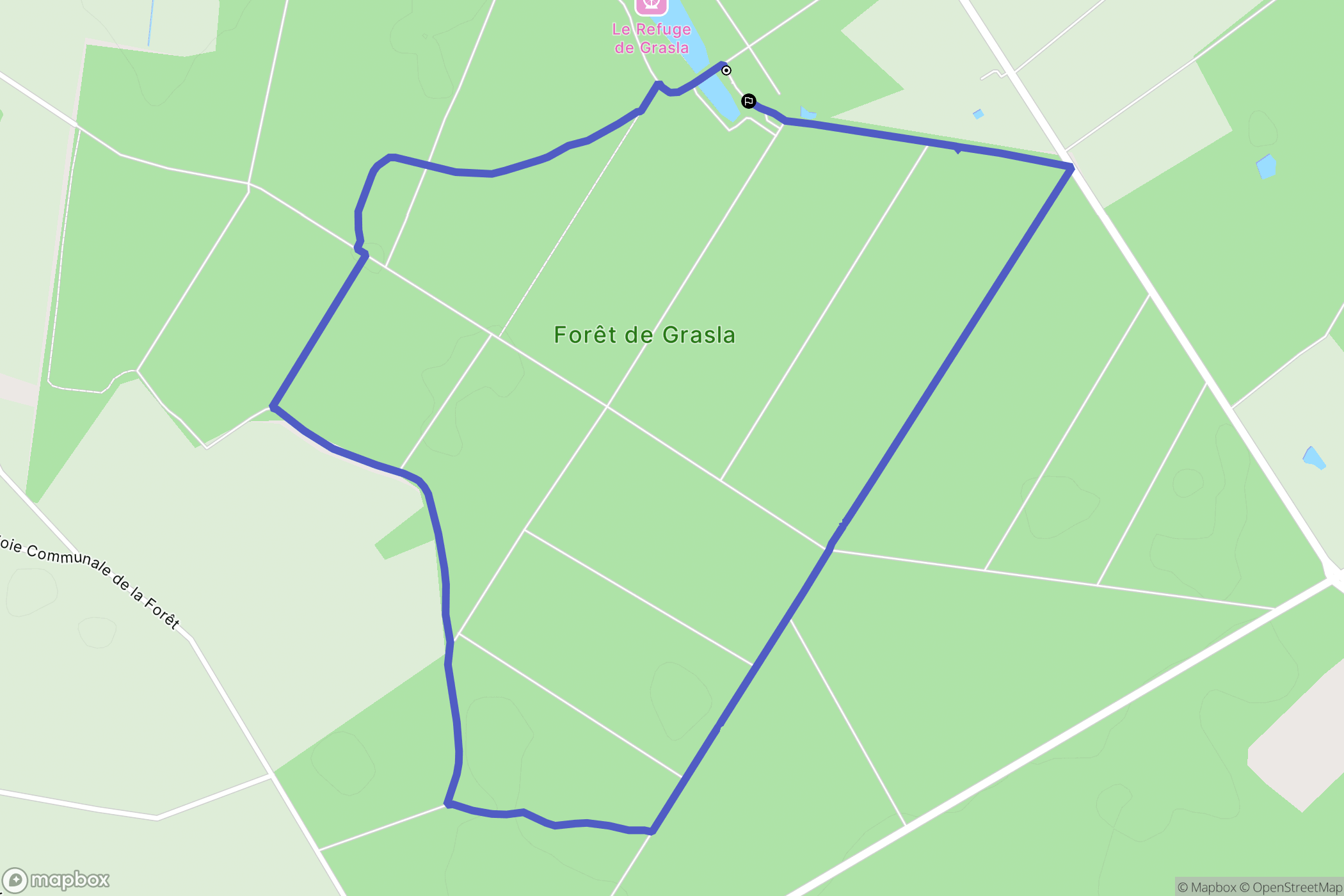 Les Brouzils : carte du parcours de randonnée - France