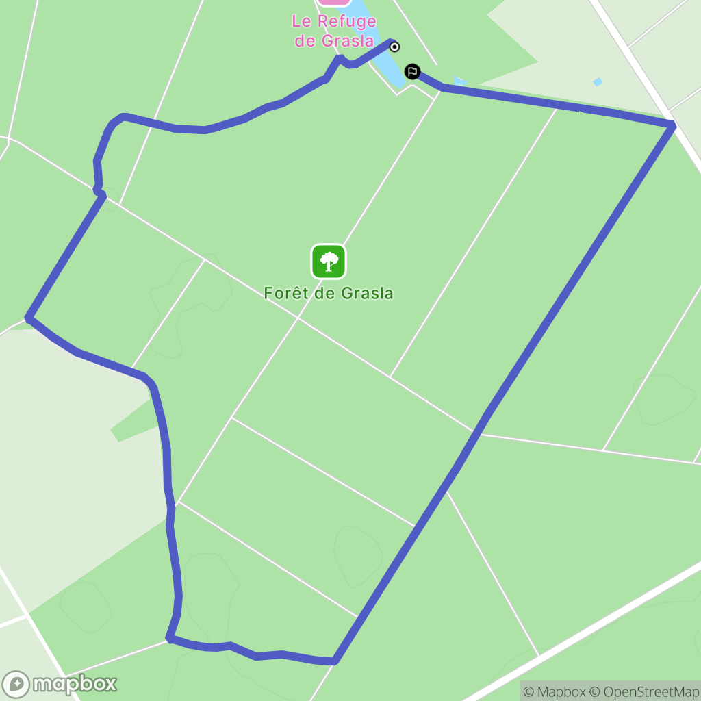 Les Brouzils : carte du parcours de randonnée - France
