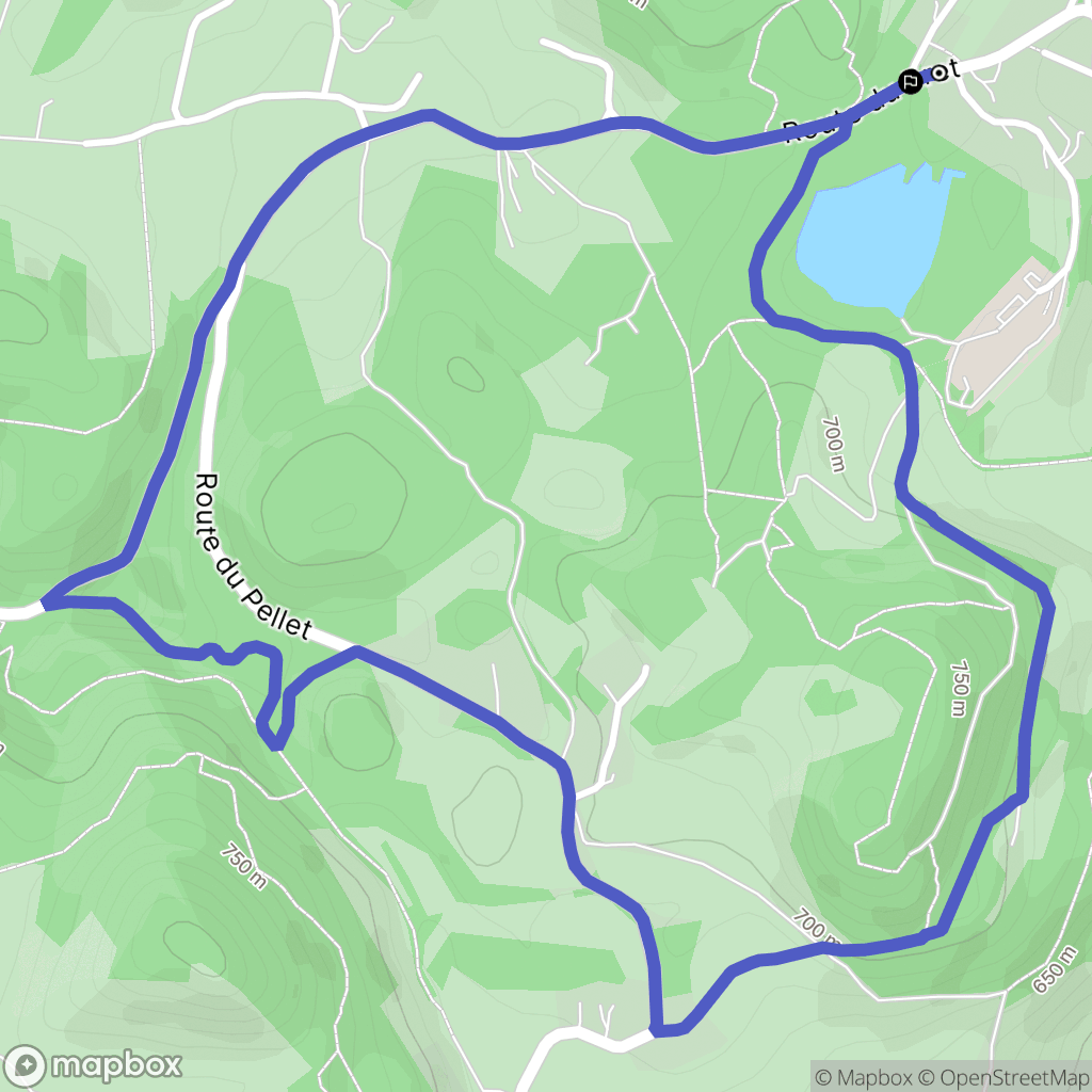 La Sure en Chartreuse : carte du parcours de randonnée - France