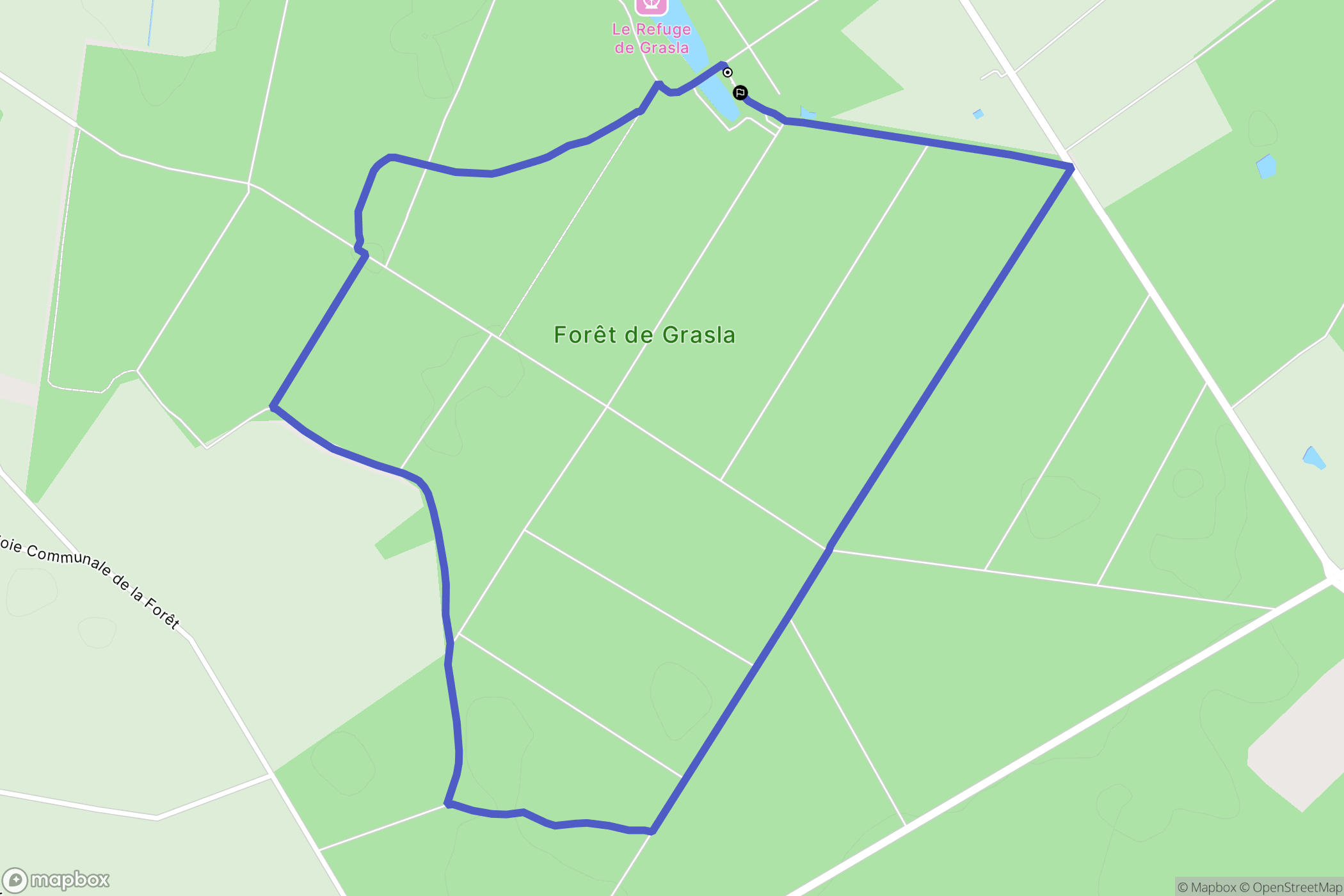 Les Brouzils : carte du parcours de randonnée - France