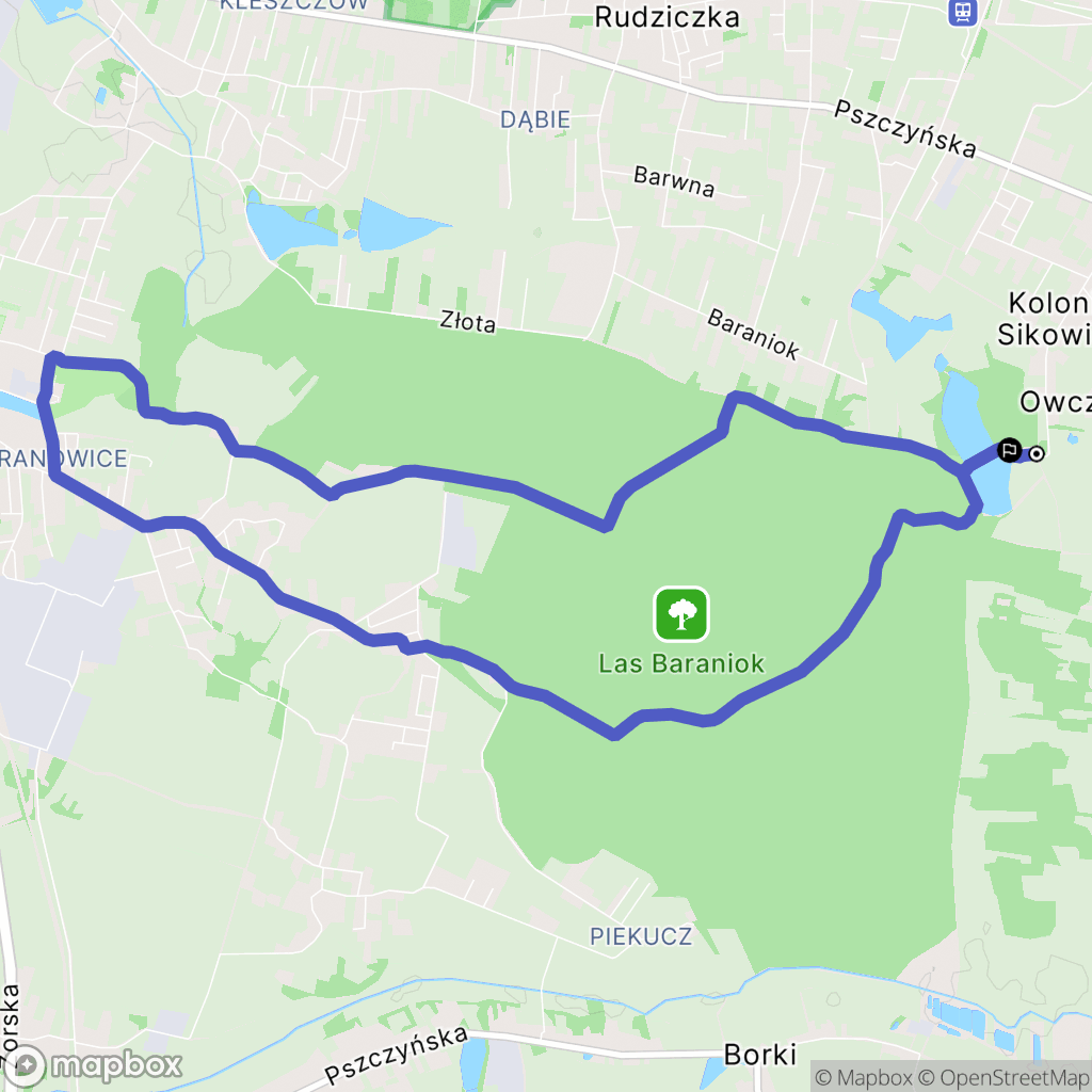 Suszec: mapa trasy - Poland